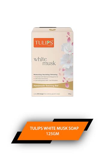 Tulips White Musk Soap 125gm